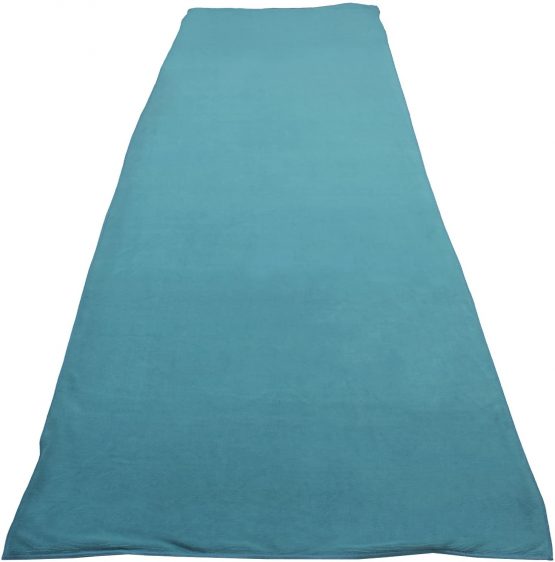 CampTeck U6829 Microfibre Yoga Towel for Yoga Mat (184x62cm) Non Slip Yoga Towel for Hot Yoga, Bikram Yoga & Power Yoga with Carrying Bag – Blue - Image 2