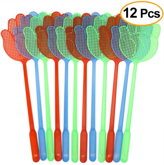 TUPARKA 5 Pack Telescopic Fly Swatters, Manual Adjustable Swat Pest Control Durable Extendable Handle House Wife Helper