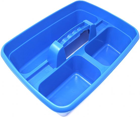 Clay Roberts Cleaning Caddy with Handle, Cleaning Products & Tools Storage Basket, Industrial Tote Caddy - Image 3