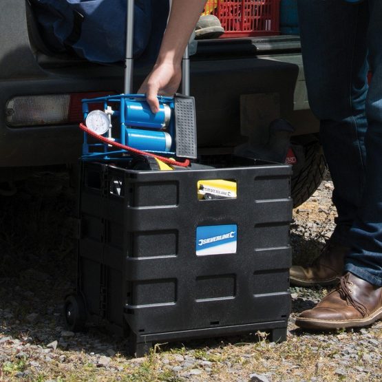 Silverline 633400 Folding Crate Box Trolley 25kg Load Capacity - Image 4