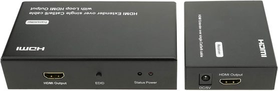 BeMatik HDMI Extender Full HD 1080p over Cat.5e Cat.6 50m Ethernet Cable - Tx and Rx (HB034) - Image 3