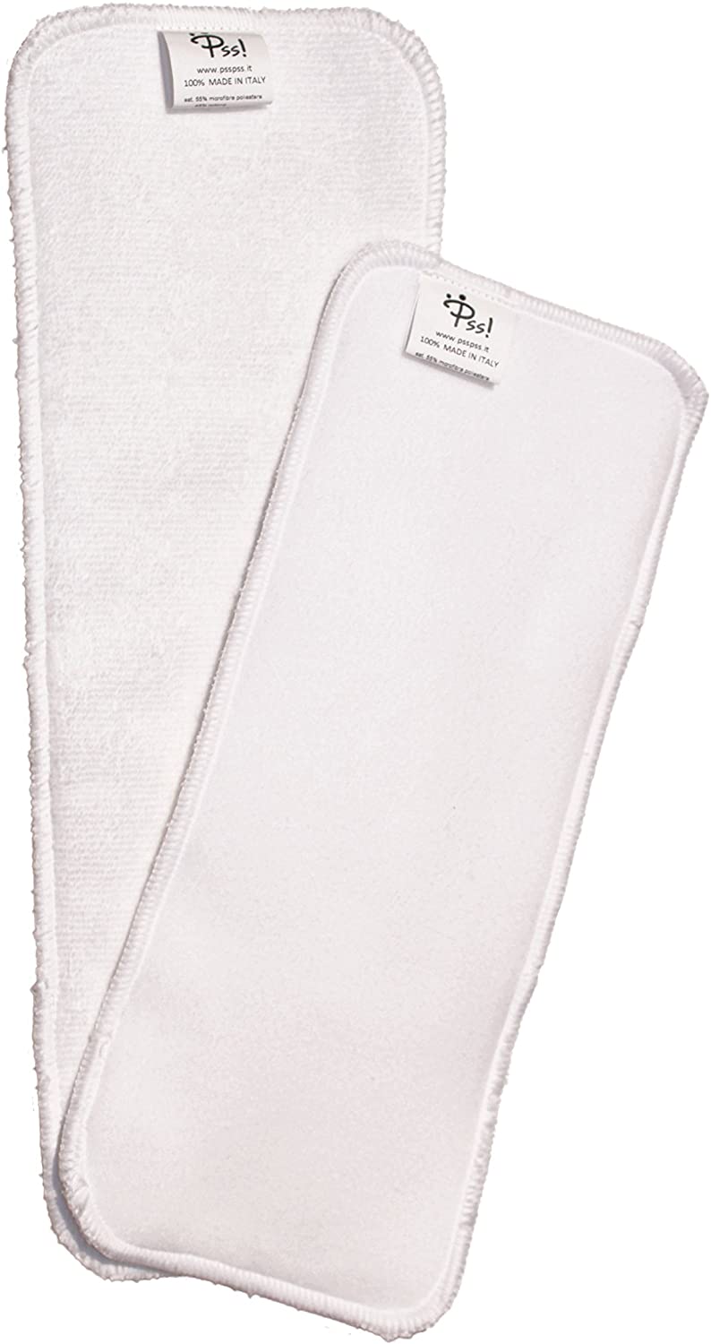 PSS! All-in-Two Washable eco-Friendly Cloth Diapers - Kit with 2 Removable Absorbent Cloth Diapers and 1 red Cover - Image 3
