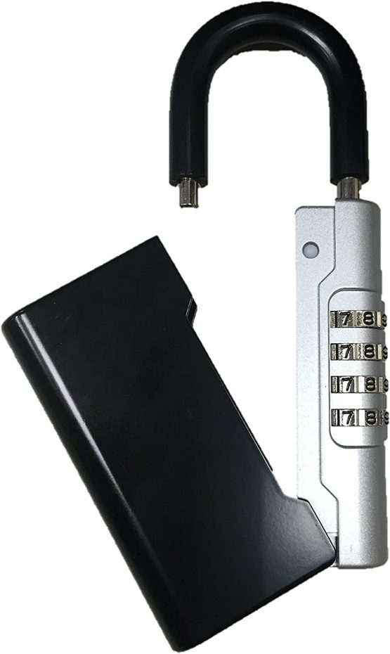 Key Safe Box [Portable] Combination Padlock with Shackle, Key Lock Box / Key Storage - Image 2