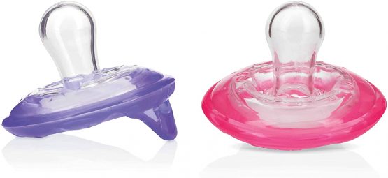 Nûby Natural FlexTM Dummies Cherry Shape Purple & Pink 6-36 Months