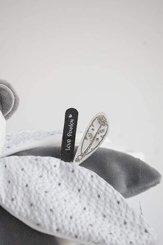 Doudou et Compagnie DC3548 ATTRAPE-REVE - PANDA Baby Flower Petals, Grey - Image 4