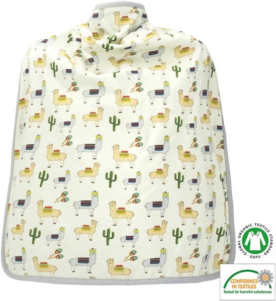 Clever Toddlers&Baby Linen Napkins By BUDHI BUDHA®/Oekotex Organic GOTS Cotton/Large Bibs/Baby Bibs For Weaning/With Integrated Carry Pouch/Bibs For Toddlers&Weaning Bibs 3 To 10Y/Plastic FREE/Lamas