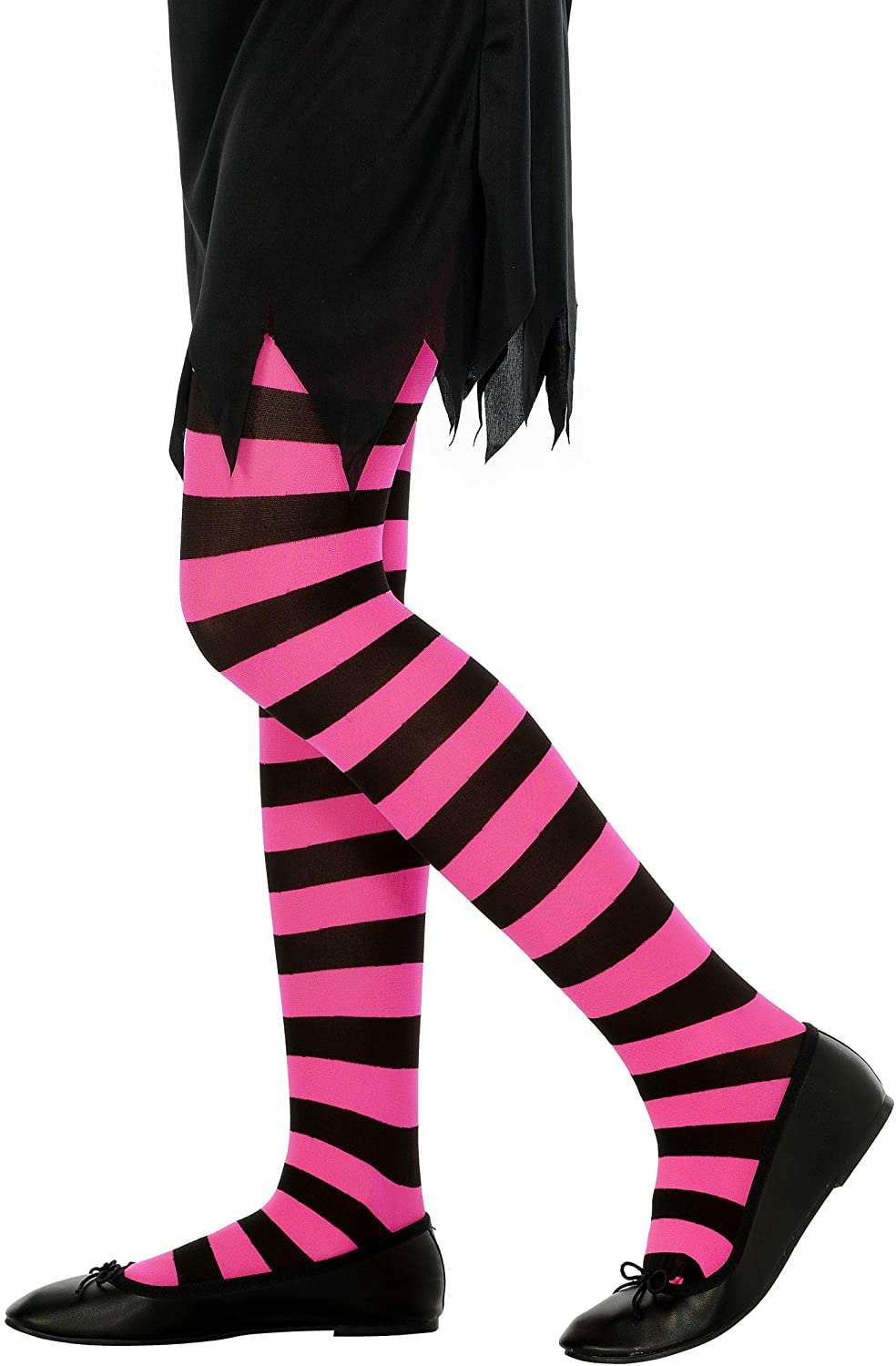 W WIDMANN MILANO Party Fashion, Striped Tights for Girls Clowns, Circus, Dancers, Witches, Dark, Gothic, Carnival, Halloween