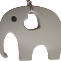 Elephant Teether Soother Silicone Toy BPA Free, 12 Colours (Grey)