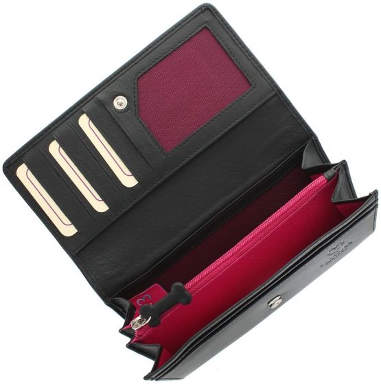 Mala Leather Best Friends Collection Sausage Dog Leather Purse 3304_65 Black - Image 4