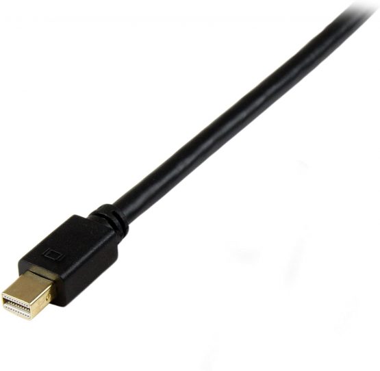 StarTech 3 ft Mini DisplayPort to DVI Active Adapter Converter Cable - 3ft (0.9m) Active mDP to DVI M/M Cable for PC 1920x1200 - Black (MDP2DVIMM3BS) - Image 3