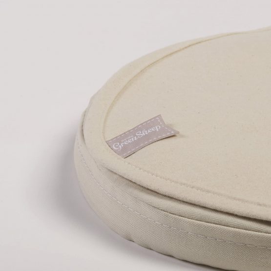 The Little Green Sheep Organic Waterproof Moses Basket/Carrycot Mattress Protector - Image 2