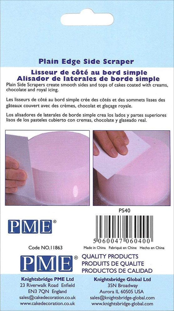PME PS40 Plain Side Plastic Scraper 5.3 x 3.7-inches, White - Image 3