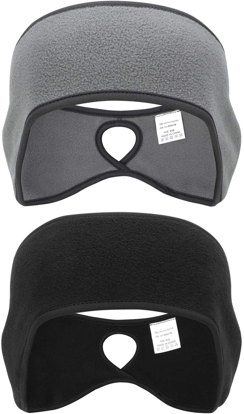 Oumers Fleece Ponytail Headband(2pcs) - Image 2