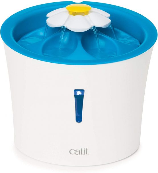 Catit Flower Drinking Fountain with LED Nightlight and Petal Top