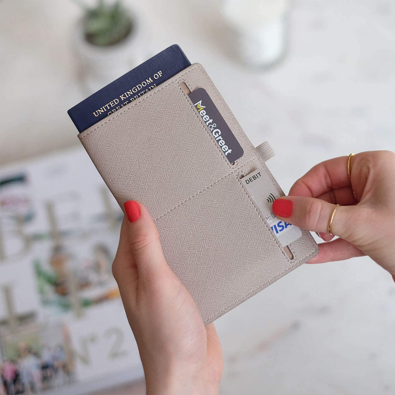 Stackers Taupe Passport Sleeve - Image 2