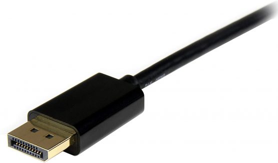 StarTech MDP2DPMM1M 1 m Mini DisplayPort to DisplayPort 1.2 Adapter Cable M/M, DisplayPort 4k with HBR2 support, 1 m Mini DP to DP Cable - Image 2