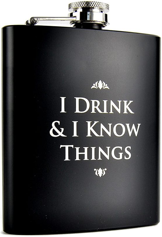 Game of Thrones Hip Flask | I Drink and Know Things | 200ml - Image 2