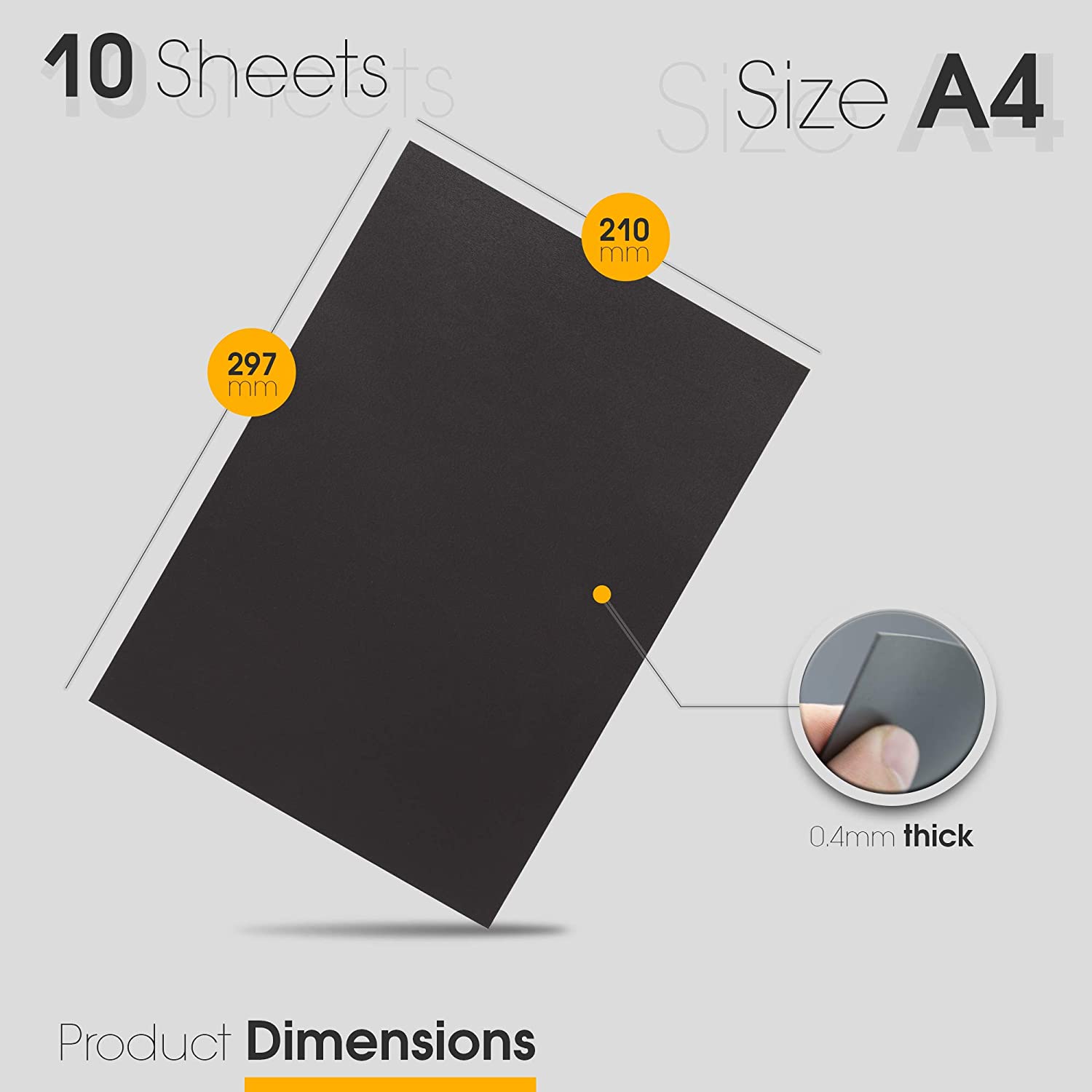 TMS A4 Magnetic Sheets, Magnets for Crafts 0.4mm Flexible Sheeting for Die Storage Art - Image 4