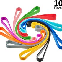 7 Inch Silicone Large Rubber Bands Planner Elastic Bands Elastic Thick Rubber Wrapping Bands for Books, Crab Traps, Art, Cooking, Wrapping, Exercise, Bag Wraps, Heat, Cold, UV (10 Pieces)