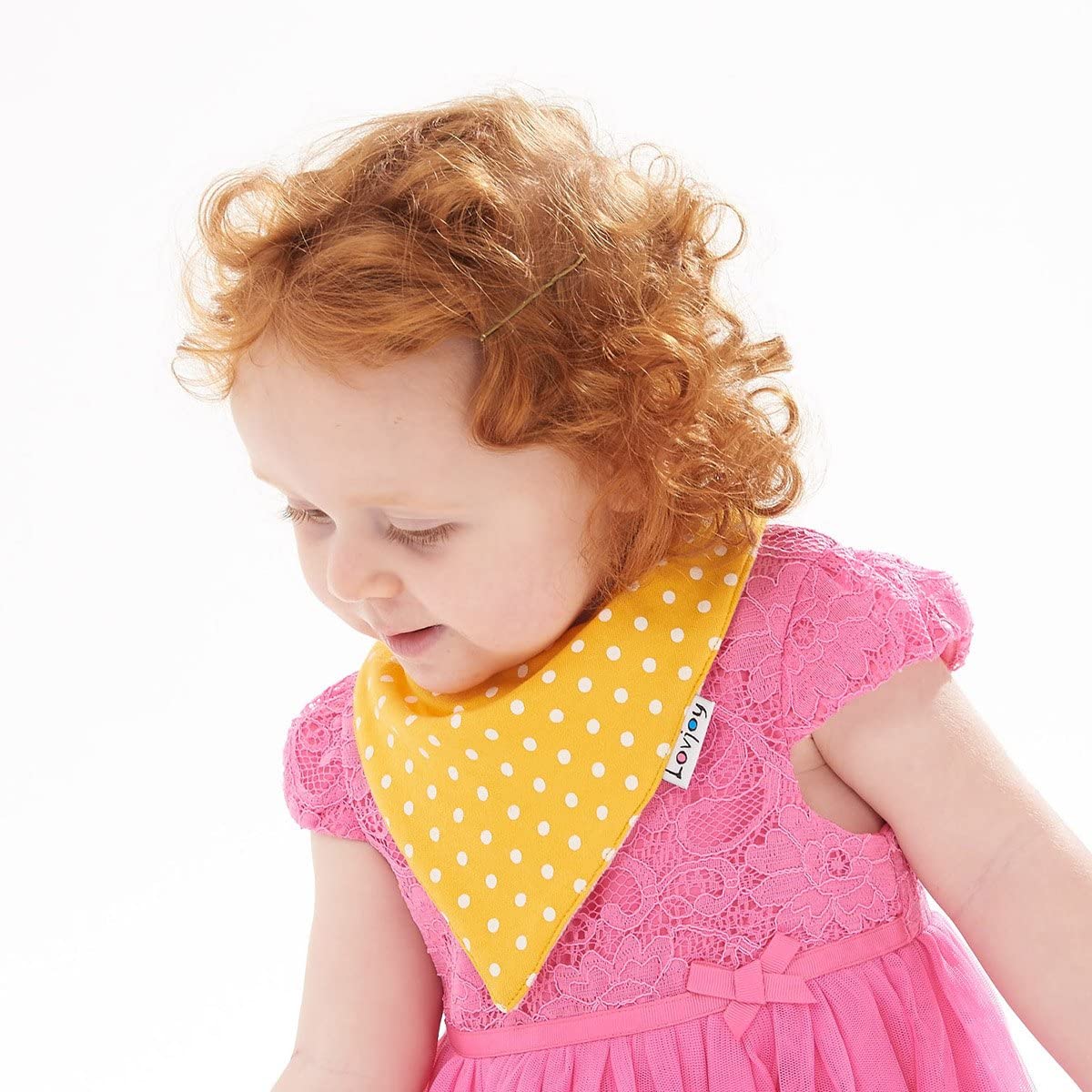 Lovjoy Bandana Dribble Bibs, Super Absorbent & Soft for Teething Babies, Adjustable Snaps, Fits Newborn to 3 years - Image 3