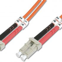 DIGITUS Professional Fiber Optic Patch Cable, OM2, Multi Mode, Duplex 50/125 micron turquoise turquoise 1 m