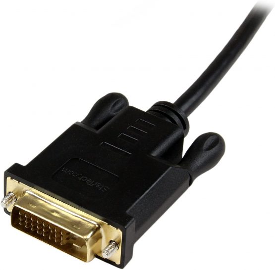 StarTech 3 ft Mini DisplayPort to DVI Active Adapter Converter Cable - 3ft (0.9m) Active mDP to DVI M/M Cable for PC 1920x1200 - Black (MDP2DVIMM3BS) - Image 2