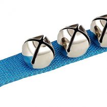 Nino Percussion NINO961B 9-Inch Wrist Strap with 3 Bells, Blue