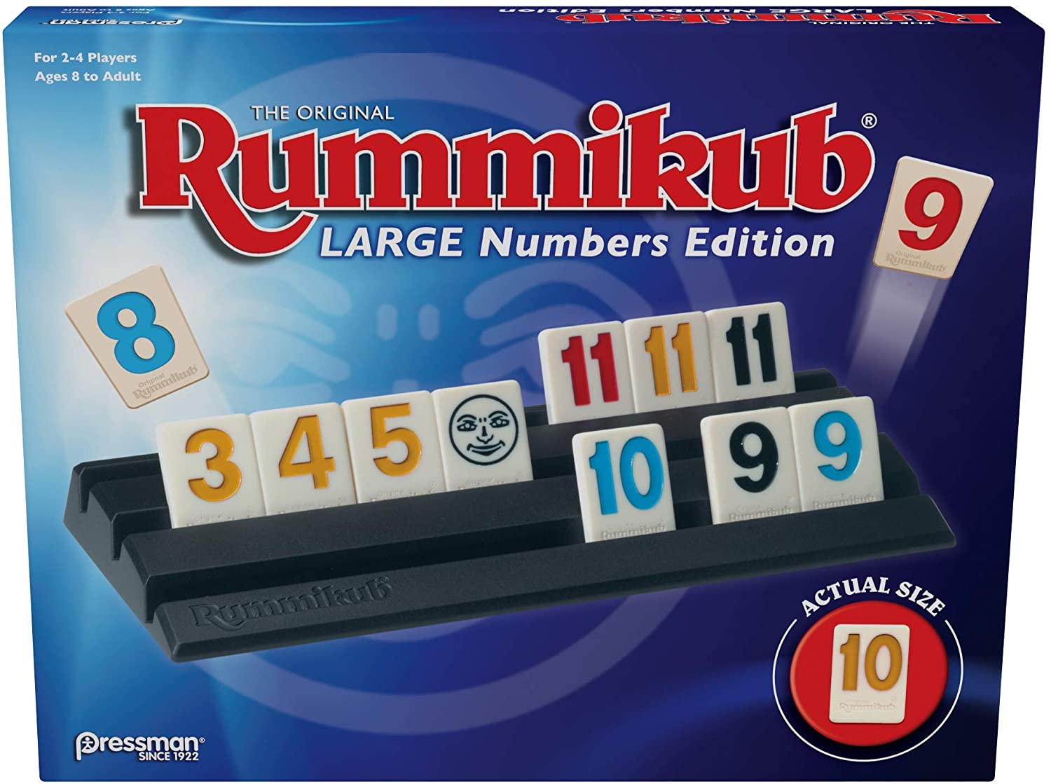 Rummikub: Large Numbers Edition, Green,orange, 2 inches x 13.25 inches x 0.1 inches