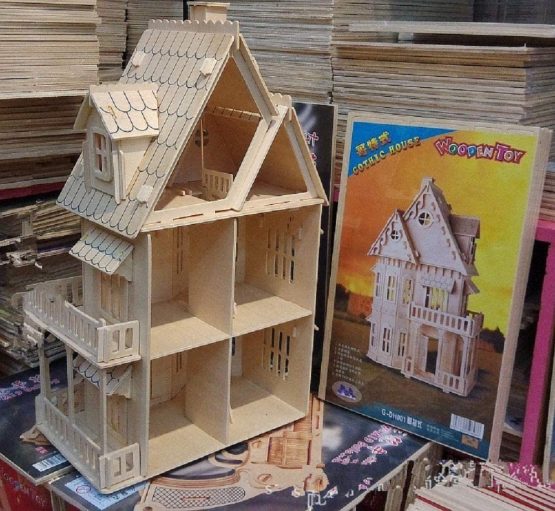 3D House Jigsaw Puzzle Model Kit Cute Room - for Teens and Adults - Image 3
