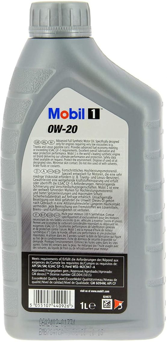 Mobil 1 0W-20, 1L - Image 2