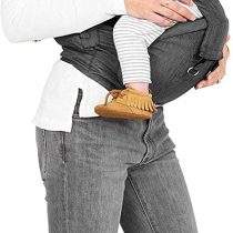MOBY Hip Seat and Baby Carrier - 2-in-1 Ergonomic Baby Carrier and Toddler Carrier- Baby Hip Seat That can be Worn 7 Different Ways - Child Carrier That Makes Baby Wearing Easy