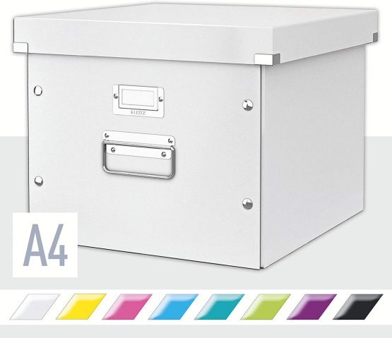 Leitz Suspension File Box, A4, Click and Store Range 60460001 - White