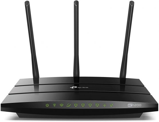 TP-Link Archer C1200 Dual Band Gigabit Wireless Cable Router, Wi-Fi Speed Up to 867 Mbps/5 GHz + 300 Mbps/2.4 GHz, 4 Gigabit LAN Ports, 1 USB Port, Supports Parental Control, Guest Wi-Fi, VPN