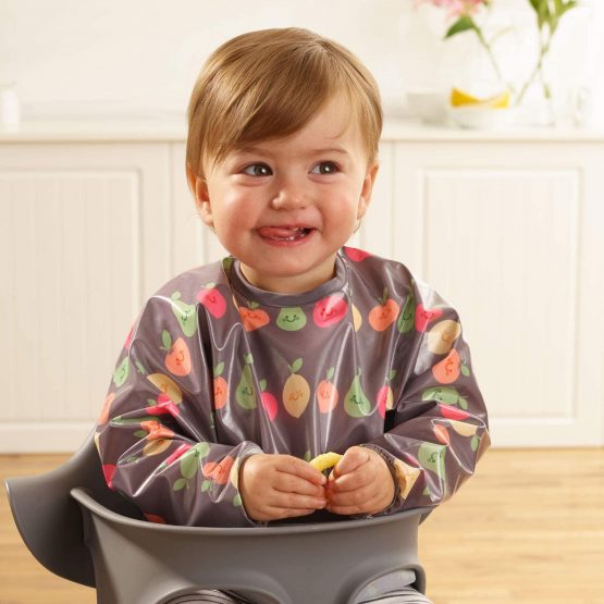 Bibetta Wipeezee Weaning Bib - Baby Bib with Sleeves - Wipe Clean Waterproof Bib for Baby and Highchair Baby Led Weaning Unisex for Babies and Toddlers 6 Months + - Image 2