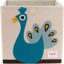 3 Sprouts Cube Storage Box - Organizer Container for Kids & Toddlers, Kangaroo