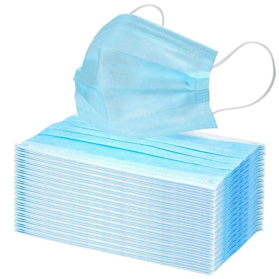 MXG Atos 50 Pcs Pack Disposable Surgical Face Masks 3 Ply - 3 Layers - 50pcs Sealed Bag