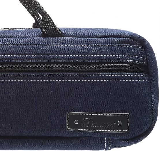 Beaumont C-Foot Flute Bag Case Cover Blue Denim - Image 3