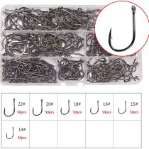 Dingbear Big Combination Saltwater Freshwater Military High Carbon Steel Fishing Hooks Fish Hooks