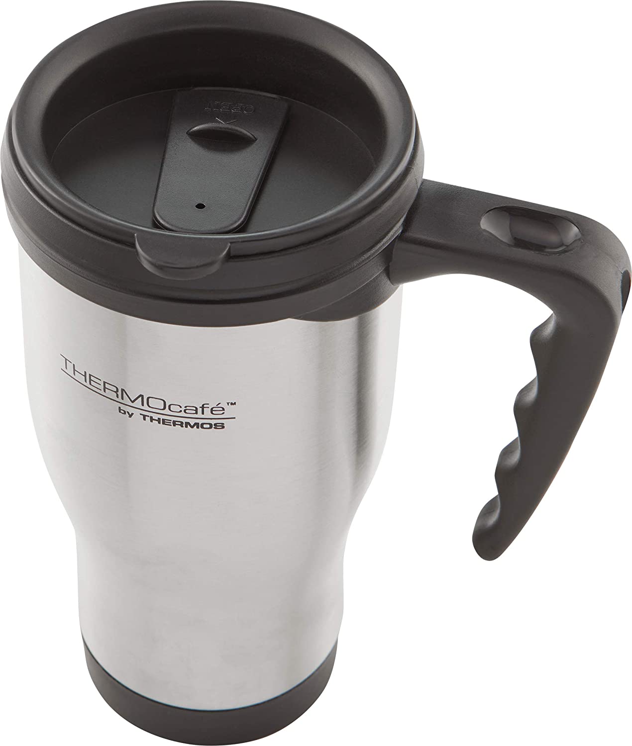 Thermos 183343 ThermoCafé 2060 Travel Mug, 400 ml, Stainless Steel - Image 3