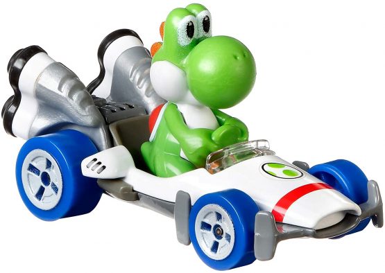 Hot Wheels GBG29 Mario Kart 1:64 Die-Cast Yoshi with B-Dasher Vehicle - Image 4