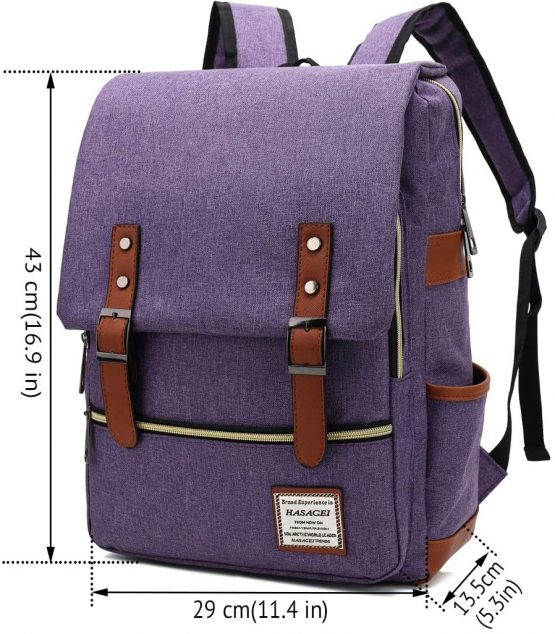 HASAGEI Vintage Backpack Unisex Rucksack Daypack Casual School Travel Laptop Tablet Bags - Image 2