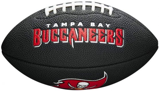 Wilson Sporting Goods NFL Tampa Bay Buccaneers Team Logo Football, Black, Mini Size