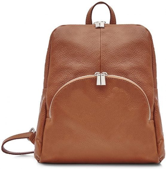Montte Di Jinne - Italian Leather Backpack, Genuine Leather Handbag, Zip Around, Gifts for women