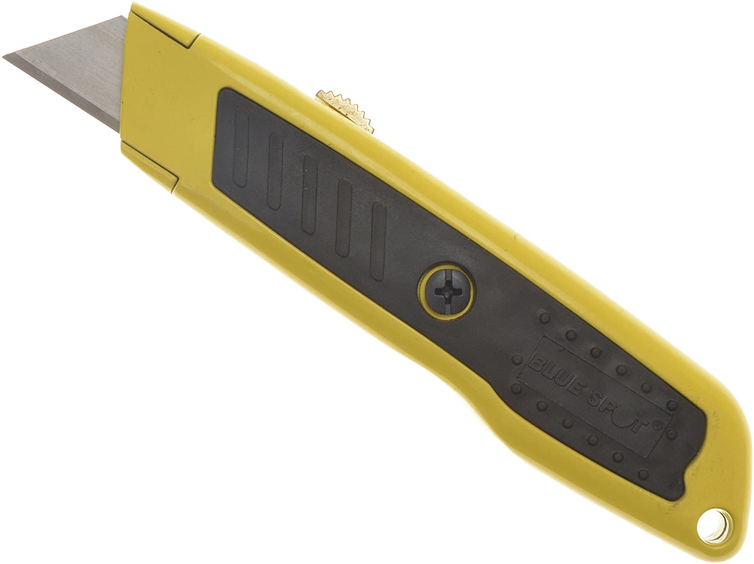BlueSpot 29158 Soft Grip Hi-Vis Retractable Knife, Silver