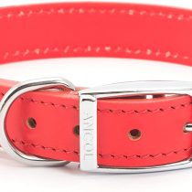 Ancol Heritage Leather Collar Red 50-59cm Size 7