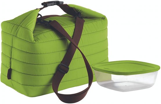 Guzzini Large Thermal Bag, Apple Green, 30 x 18 x h30 cm (Container) 19,6 x 19,6 x h7 cm-1400 cc