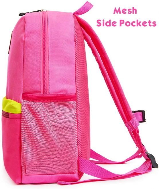 HawLander Toddler Backpack for Girls School Bags with Chest Buckle Pink 19 Liters - Image 4