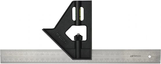 Stanley 2-46-017N Combination Square 300mm (12in), Silver/Black