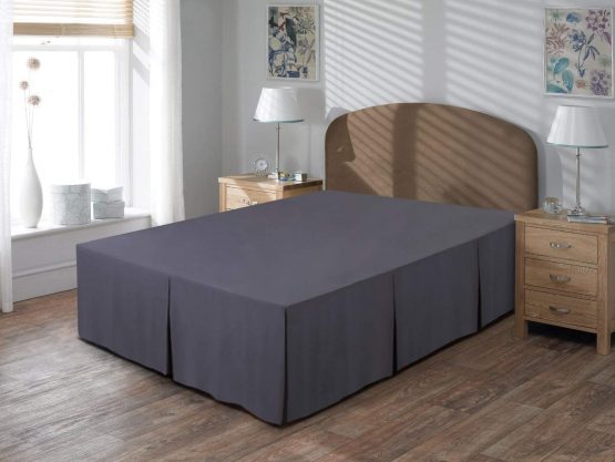 Utopia Bedding Base Valance Sheet - Soft Brushed Microfibre - Pleated - Fits Under the Mattress & Down to the Floor - Bed Skirt (Double, Grey) - Image 4