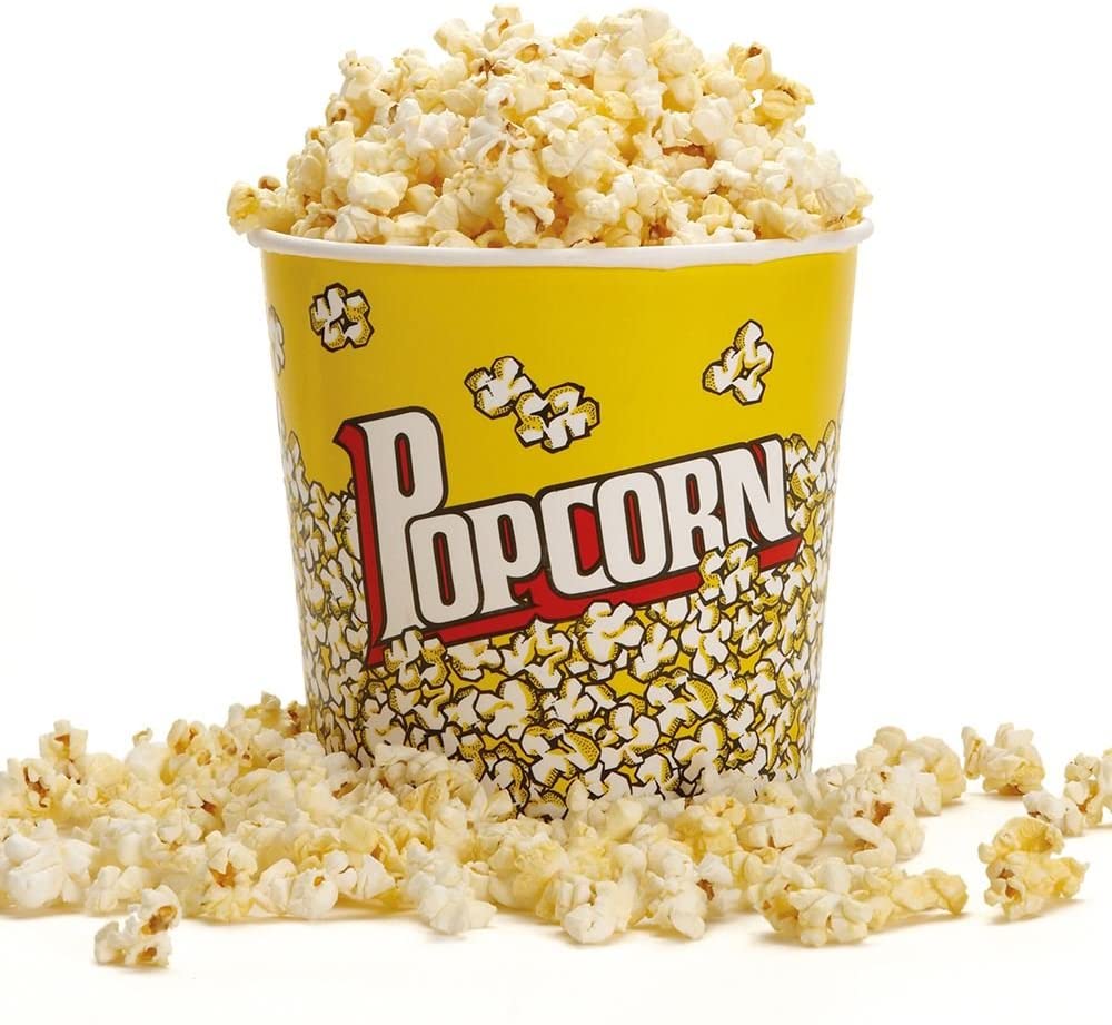 Meena Supplies Popcorn Cups Large 130oz - Set of 2, Yellow, 1 count (Pack of 2) - Image 2